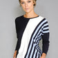 Stripe Supala Print Top