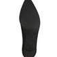 Low Heel Black Micro Fibre Court Shoe