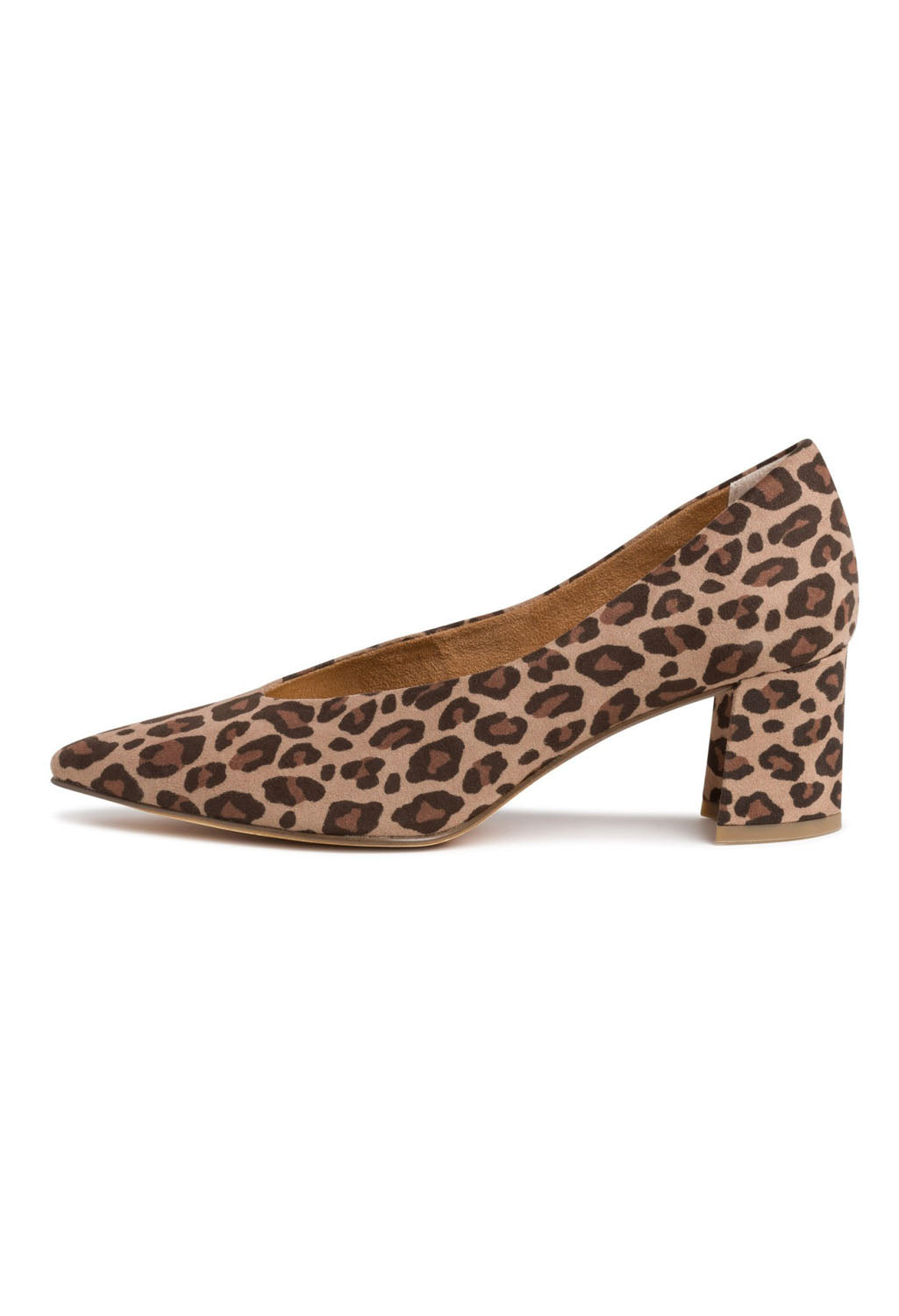 Marco Tozzi Low Heel Leopard Print Micro Fibre Court Shoe | Pamela Scott