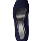 High Heel Navy Micro Fibre Court Shoe