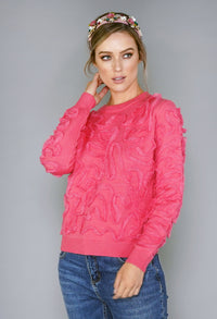 Coral Lace Design Knit