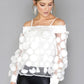 White Circles Mesh Top with Vest