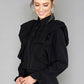 Black Puff Sleeve Blouse