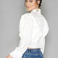 White Puff Sleeve Blouse