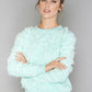 Mint Green Lace Design Knit