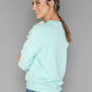 Mint Green Lace Design Knit