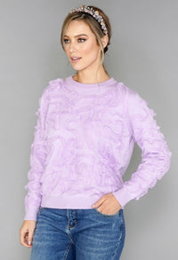 Lilac Lace Design Knit