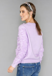 Lilac Lace Design Knit