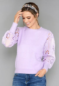 Lilac Sleeve Detail Top