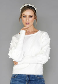 White Bobble Jumper