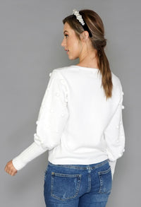 White Bobble Jumper