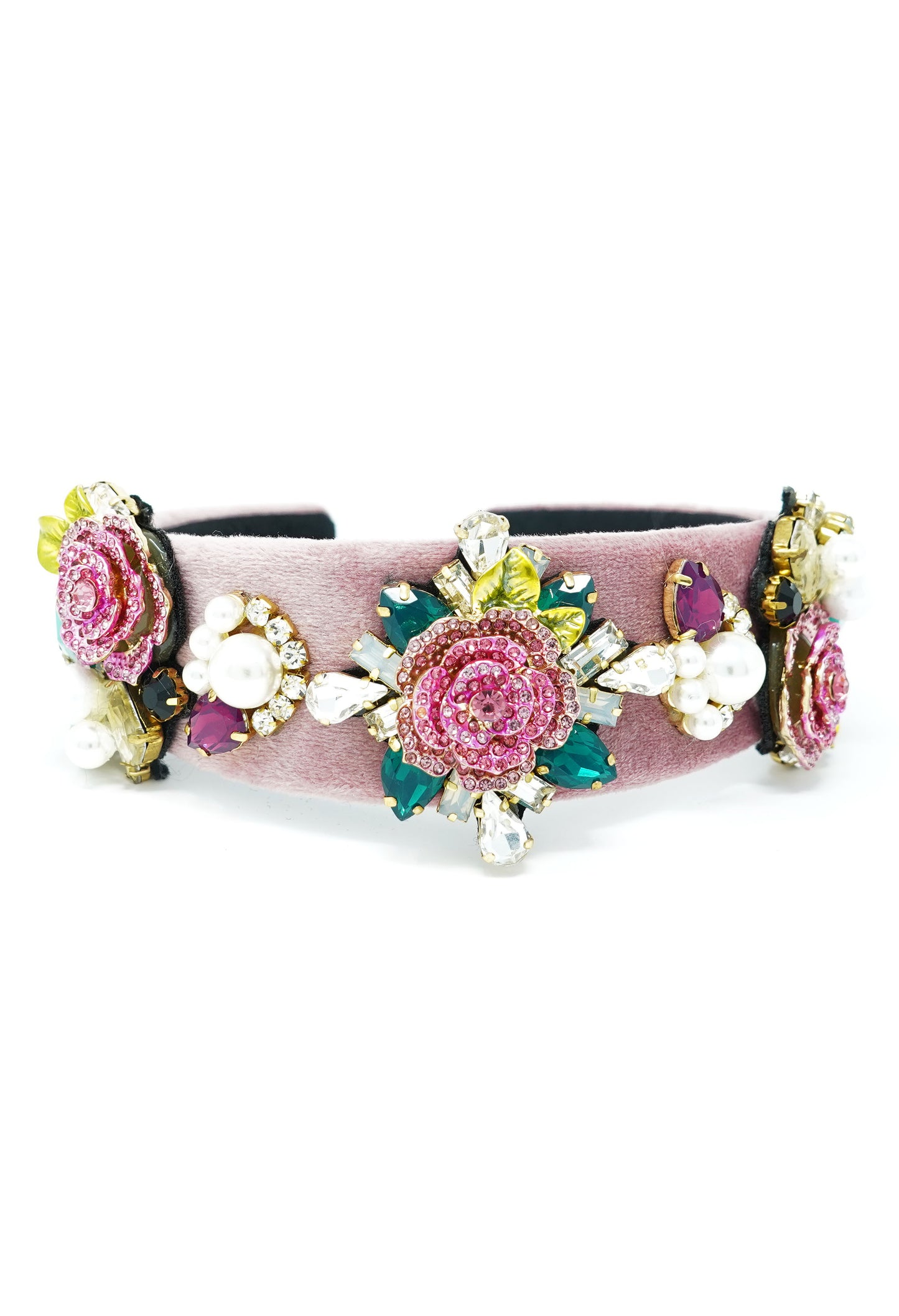 Pink Jewel Embellished Hairband