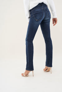 PUSH IN JEANS WITH SLIM LEG SHORT LENGTH