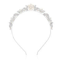 HAPPY EVER AFTER HAIR ACCESSORIES | PEARL FLOWER AND CRYSTAL HAIR BAND