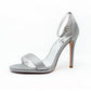 Grey Barely There Sandals