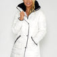 White Cosy Collar Detail Coat