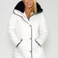 White Cosy Collar Detail Coat