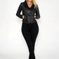 Black Faux Leather Jacket-1