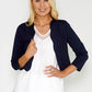 Navy Scallop Edge Bolero