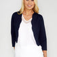 Navy Scallop Edge Bolero