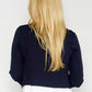 Navy Scallop Edge Bolero