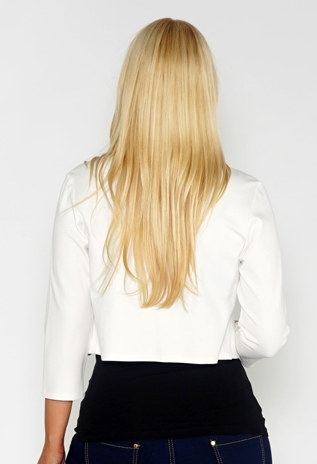 White Scallop Edge Bolero