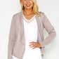 Beige LIGHTWEIGHT DRAPE CARDI