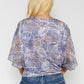 Printed Batwing Top