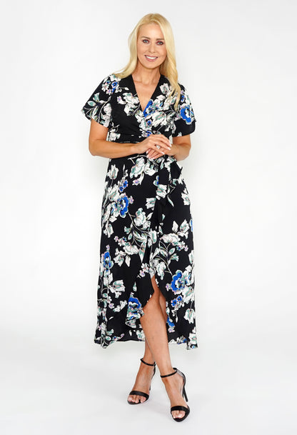 FLORAL FRILL DETAIL DRESS