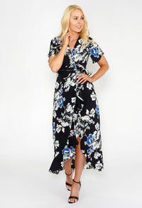 FLORAL FRILL DETAIL DRESS