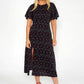 Animal Spot Midi Dress