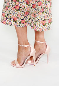 Pink Barely There Sandals