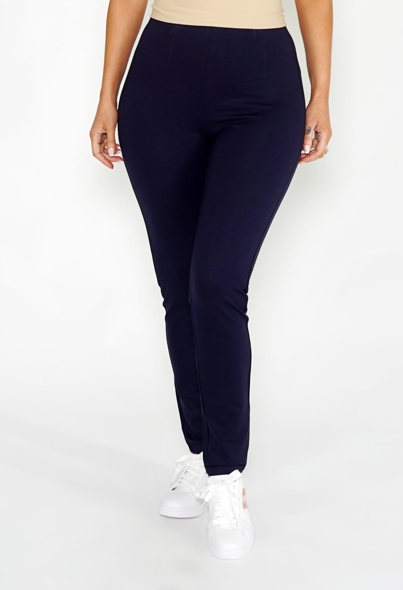 Navy Stretch Trousers