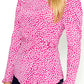 Pink Polka Dot Drape Top