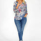 Printed Top with Diamonte Detail-1