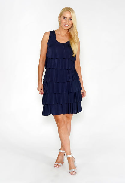 Navy Layered Dress