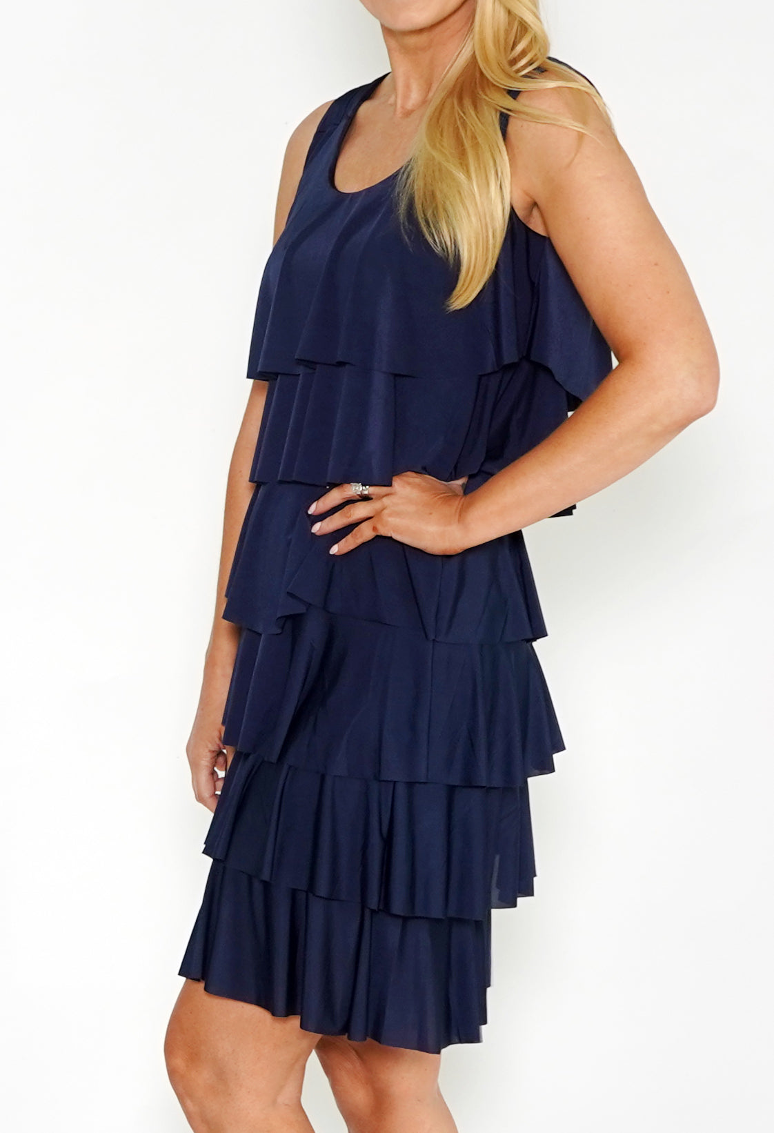 Navy Layered Dress