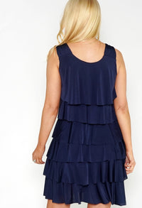 Navy Layered Dress