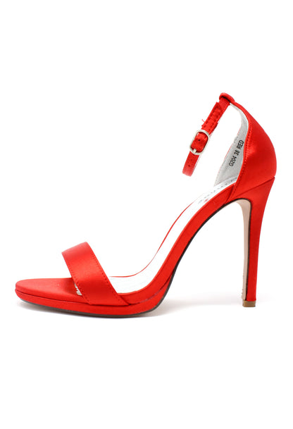 Red BARELY THERE SANDALS