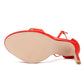 Red BARELY THERE SANDALS