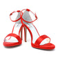 Red BARELY THERE SANDALS