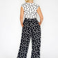 Polka Dot Wide Leg Jumpsuit