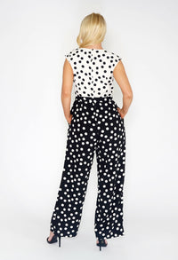 Polka Dot Wide Leg Jumpsuit