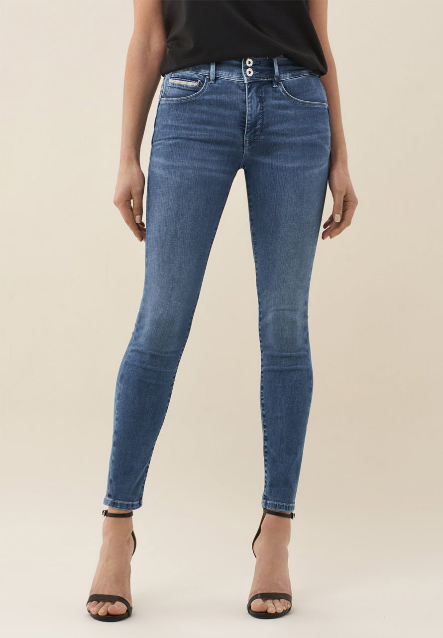 PUSH IN SECRET SKINNY JEANS WITH SHINY DETAILS