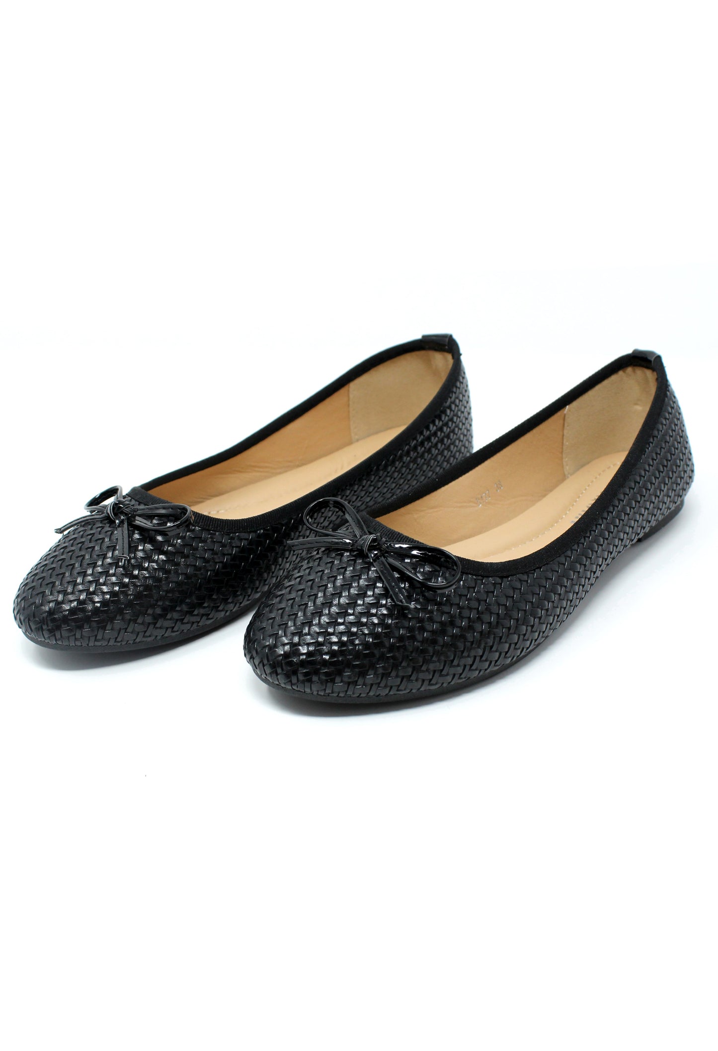 Black Woven Effect Pump