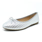 Silver Woven Effect Pump