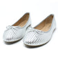 Silver Woven Effect Pump