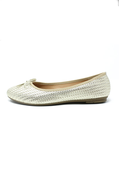 Gold Woven Effect Pump