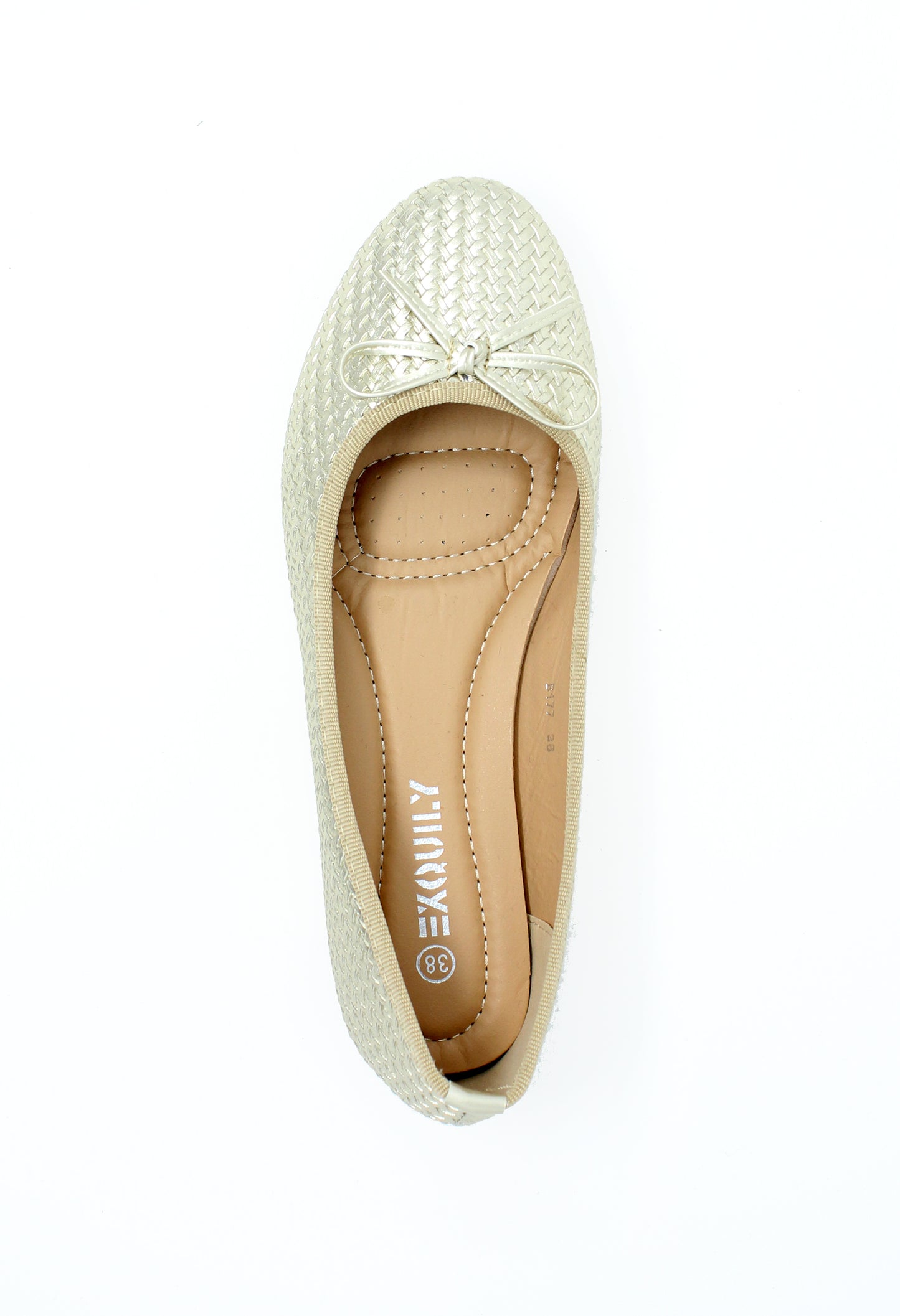 Gold Woven Effect Pump