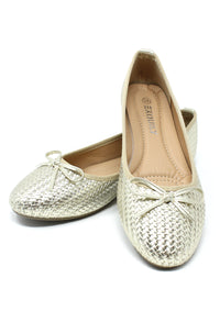 Gold Woven Effect Pump